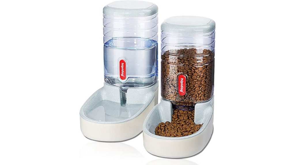 Thumbnail Hipidog Automatic Pet Feeder Small&Medium Pets Automatic Food Feeder and Waterer Set 3.8L